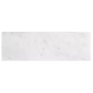 Carrara White Marble Porcelain 4x16 Polished