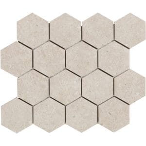 Bera & Beren Light Grey 3 Hexagon Natural