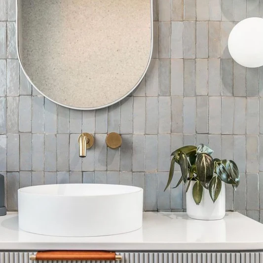 Zellige Tile 2×6 – Mist - Image 2