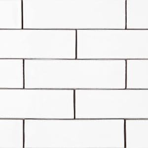 Royal White Glossy Thin Brick Tile