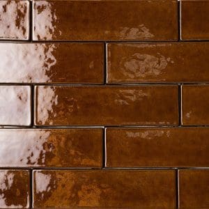 Hickory Glossy Thin Brick Tile