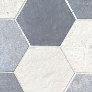 XL Hexagon - Grey Scale