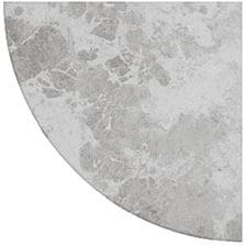 Silver Oyster 10" Corner Shelf